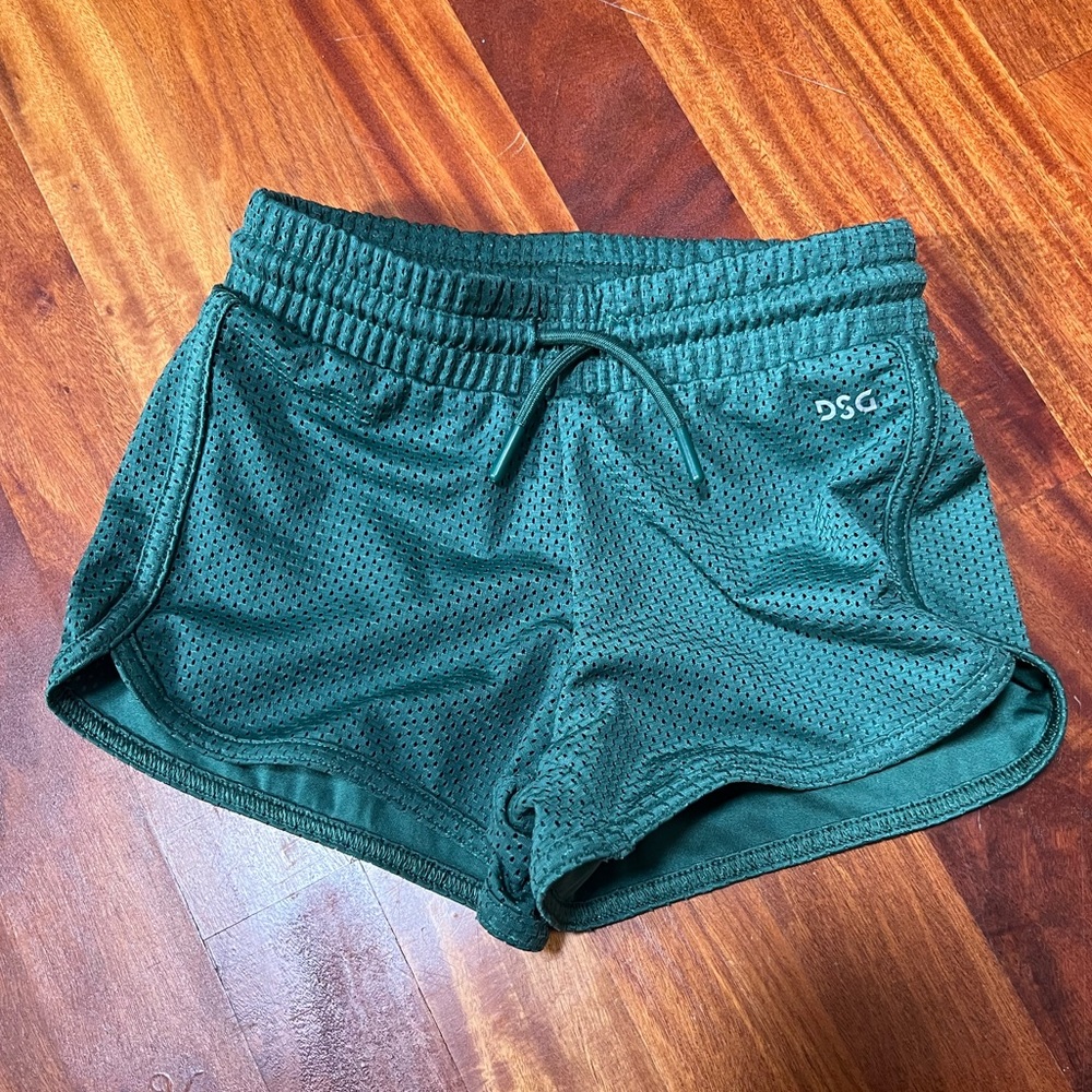 DSG girls athletic shorts GREEN
